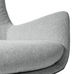 Fauteuil Studio Copenhagen Hepburn I - Gris clair / Gris - Chêne foncé | Design et Confort -Pas Cher Fauteuils Magasin sessel hepburn webstoff echtleder hellgrau grau 5020928