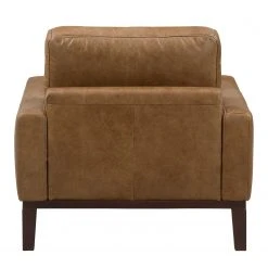 Fauteuil Horley en Cuir Véritable Marron par ars manufacti - Confort Élégant pour Votre Intérieur -Pas Cher Fauteuils Magasin sessel horley echtleder braun 5039448