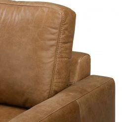 Fauteuil Horley en Cuir Véritable Marron par ars manufacti - Confort Élégant pour Votre Intérieur -Pas Cher Fauteuils Magasin sessel horley echtleder braun 5039452