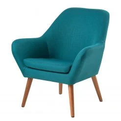 Mørteens Fauteuil Jenks - Bleu pétrole | Fauteuil 1 place design et confortable