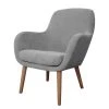 Fauteuil Livengood en Microfibre Gris - Confort et Élégance - Mørteens -Pas Cher Fauteuils Magasin sessel livengood microfaser grau 4908192