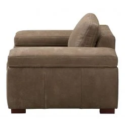 Fauteuil Maine en Cuir Véritable Noix de Muscade - Ars Natura -Pas Cher Fauteuils Magasin sessel maine echtleder cappuccino 5039488