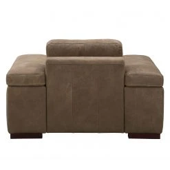 Fauteuil Maine en Cuir Véritable Noix de Muscade - Ars Natura -Pas Cher Fauteuils Magasin sessel maine echtleder cappuccino 5039492