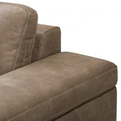 Fauteuil Maine en Cuir Véritable Noix de Muscade - Ars Natura -Pas Cher Fauteuils Magasin sessel maine echtleder cappuccino 5039500