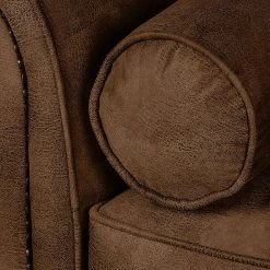 Ars Manufacti Fauteuil Mallow - Fauteuil 1 place en cuir vieilli marron - Design élégant et confortable -Pas Cher Fauteuils Magasin sessel mallow antiklederoptik braun 436287