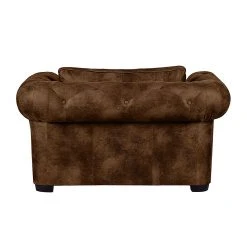 Ars Manufacti Fauteuil Mallow - Fauteuil 1 place en cuir vieilli marron - Design élégant et confortable -Pas Cher Fauteuils Magasin sessel mallow antiklederoptik braun 436295