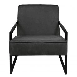 Fauteuil 1 Place Ars Manufacti Manchester IV Gris Foncé - Confort et Élégance -Pas Cher Fauteuils Magasin sessel manchester iv antiklederlook dunkelgrau 5044064