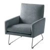 Studio Copenhagen Fauteuil Maximus - Tissu structuré Gris pigeon - Fauteuil 1 place design -Pas Cher Fauteuils Magasin sessel maximus strukturstoff blaugrau 4951196