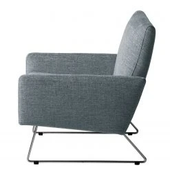 Studio Copenhagen Fauteuil Maximus - Tissu structuré Gris pigeon - Fauteuil 1 place design -Pas Cher Fauteuils Magasin sessel maximus strukturstoff blaugrau 4951204