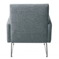 Studio Copenhagen Fauteuil Maximus - Tissu structuré Gris pigeon - Fauteuil 1 place design -Pas Cher Fauteuils Magasin sessel maximus strukturstoff blaugrau 4951208