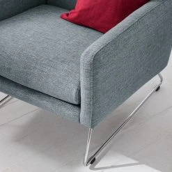 Studio Copenhagen Fauteuil Maximus - Tissu structuré Gris pigeon - Fauteuil 1 place design -Pas Cher Fauteuils Magasin sessel maximus strukturstoff taubengrau 5182476