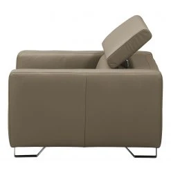 Fredriks Fauteuil Menfi - Cuir véritable Taupe - Fauteuil 1 place élégant et confortable -Pas Cher Fauteuils Magasin sessel menfi echtleder taupe 5039400