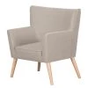 Mørteens Fauteuil Mikkel - Beige | Fauteuil 1 Place Élégant et Confortable -Pas Cher Fauteuils Magasin sessel mikkel webstoff beige 2796710