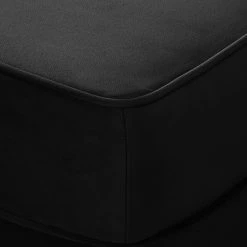 Fauteuil à oreilles Miscol Noir avec repose-pieds - Maison Belfort -Pas Cher Fauteuils Magasin sessel miscol samt mit hocker schwarz 4887744