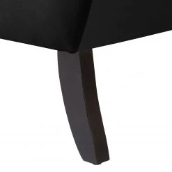 Fauteuil à oreilles Miscol Noir avec repose-pieds - Maison Belfort -Pas Cher Fauteuils Magasin sessel miscol samt mit hocker schwarz 4887764