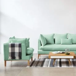 Mørteens Fauteuil Sulviken - Tissu Dona : Vert menthe | Fauteuil 1 place | Confort et Style -Pas Cher Fauteuils Magasin sessel nelson mint gruen 4003644