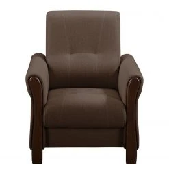 Modoform Fauteuil Outwell - Marron - Fauteuil 1 place confortable sans repose-pieds -Pas Cher Fauteuils Magasin sessel outwell strukturstoff ohne hocker kokosnuss braun 5051936