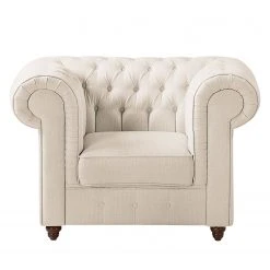 Maison Belfort Fauteuil Chesterfield Pintano - Beige | Fauteuil 1 place élégant et confortable -Pas Cher Fauteuils Magasin sessel pintano webstoff beige 4897608