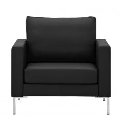 Fredriks Fauteuil Portobello en Cuir Véritable Noir - Design Angulaire - Fauteuils 1 Place -Pas Cher Fauteuils Magasin sessel portobello echtleder eckiger fuss 3799712