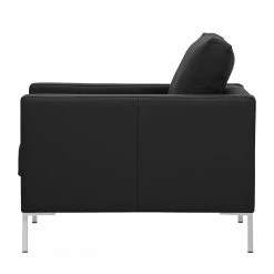 Fredriks Fauteuil Portobello en Cuir Véritable Noir - Design Angulaire - Fauteuils 1 Place -Pas Cher Fauteuils Magasin sessel portobello echtleder eckiger fuss 3799728