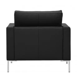 Fredriks Fauteuil Portobello en Cuir Véritable Noir - Design Angulaire - Fauteuils 1 Place -Pas Cher Fauteuils Magasin sessel portobello echtleder eckiger fuss 3799732