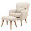 Mørteens Fauteuil Ribolt - Tissu Celia: Sahara | Fauteuil 1 Place Confortable et Élégant -Pas Cher Fauteuils Magasin sessel ribolt mit hocker webstoff sahara 5214324