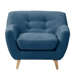 Fauteuil Rometta - Bleu jean par Mørteens | Fauteuil 1 place design et confortable -Pas Cher Fauteuils Magasin sessel rometta microfaser jeansblau 4885860