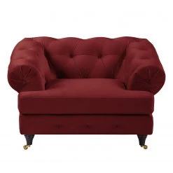 Jack & Alice Fauteuil Thory - Rouge | Fauteuil 1 place design et confortable -Pas Cher Fauteuils Magasin sessel thory samt rot 4897104