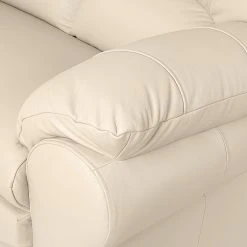 Fauteuil Torsby en Cuir Véritable Modoform - Confort et Élégance -Pas Cher Fauteuils Magasin sessel torsby echtleder beige 494972