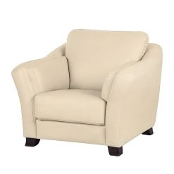 Modoform Fauteuil convertible Toucy en cuir véritable Beige | Fauteuil 1 place | Design et Confort