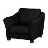 Modoform Fauteuil Toucy - Cuir véritable noir - Fauteuil 1 place élégant et confortable -Pas Cher Fauteuils Magasin sessel toucy echtleder schwarz 1161206