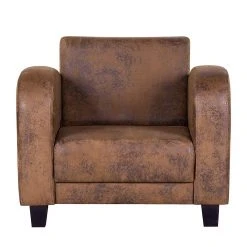 Fauteuil Tullow - Aspect vieux cuir marron | Ars Manufacti | Fauteuil 1 place -Pas Cher Fauteuils Magasin sessel tullow antiklederlook braun 405128