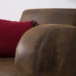 Fauteuil Tullow - Aspect vieux cuir marron | Ars Manufacti | Fauteuil 1 place -Pas Cher Fauteuils Magasin sessel tullow antiklederoptik braun 4972128