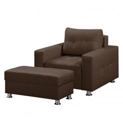 Fauteuil Upwell Marron avec Repose-Pieds - Confort et Élégance | Fauteuils 1 Place