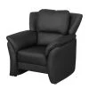 Modoform Fauteuil Windom Imitation Cuir Noir - Confort moderne et élégance pour votre intérieur -Pas Cher Fauteuils Magasin sessel windom kunstleder schwarz 4088004