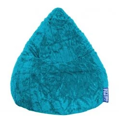 SITTING POINT Pouf poire Fluffy XL - Turquoise | Confort et Style pour votre intérieur