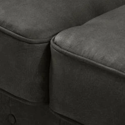 Maison Belfort Fauteuil Chesterfield Pintano - Gris foncé | Fauteuil 1 place haut de gamme -Pas Cher Fauteuils Magasin sofa pintano 3 sitzer antiklederoptik dunkelgrau 4895532