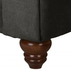 Maison Belfort Fauteuil Chesterfield Pintano - Gris foncé | Fauteuil 1 place haut de gamme -Pas Cher Fauteuils Magasin sofa pintano 3 sitzer antiklederoptik dunkelgrau 4895540