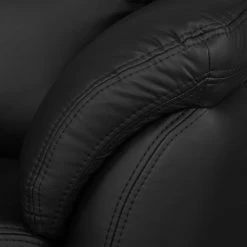 Modoform Fauteuil Windom Imitation Cuir Noir - Confort moderne et élégance pour votre intérieur -Pas Cher Fauteuils Magasin sofa windom 3 sitzer kunstleder schwarz 4087964