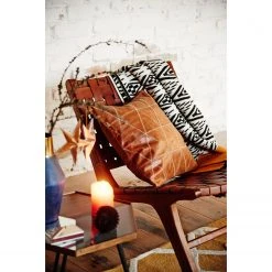 Fauteuil Eva Padberg Collection Chaise Bourbourg I - Cuir véritable et Teck massif - Confort élégant -Pas Cher Fauteuils Magasin stuhl bourbourg teak massiv echtleder 3630257