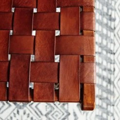 Fauteuil Eva Padberg Collection Chaise Bourbourg I - Cuir véritable et Teck massif - Confort élégant -Pas Cher Fauteuils Magasin stuhl bourbourg teak massiv echtleder 3630297