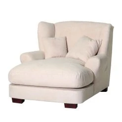 Fauteuil XXL Heaven en Microfibre Crème - Confort Extra Large - Maison Belfort